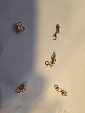 Mixed Jewelry Clasps Set in Gold & Silver
